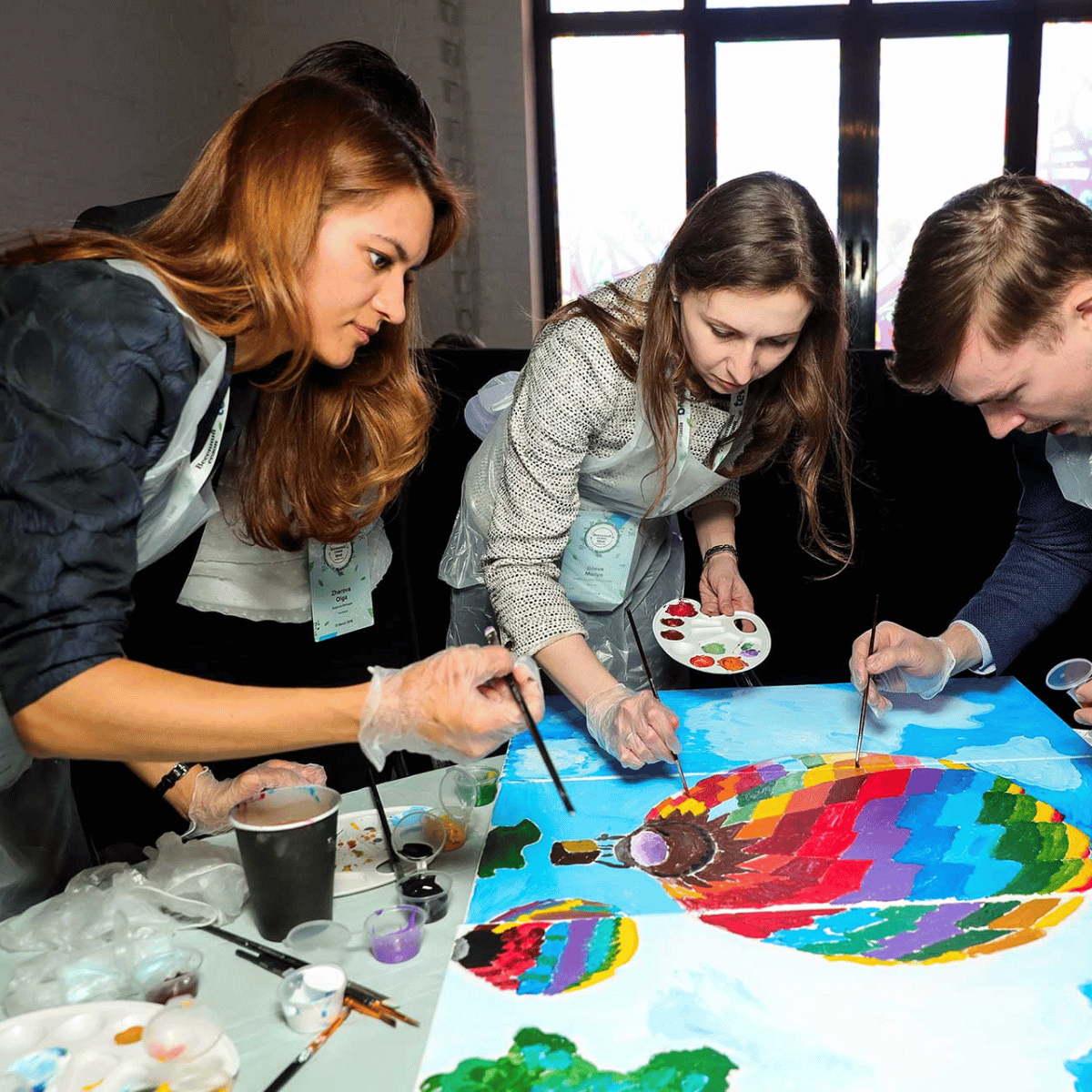 Taller de pintura con técnicas mixtas